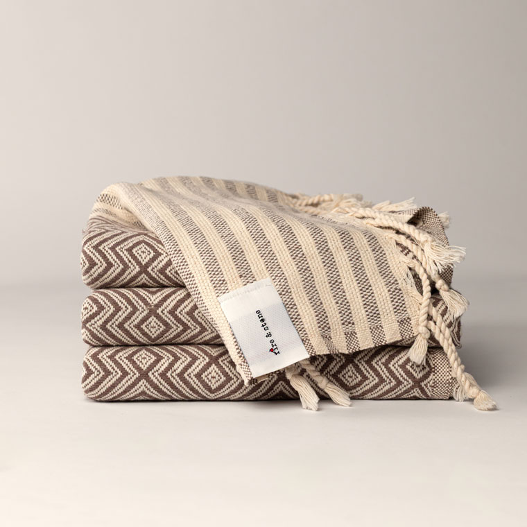 Turski ručnik Peshtemal Adamantem Sienna